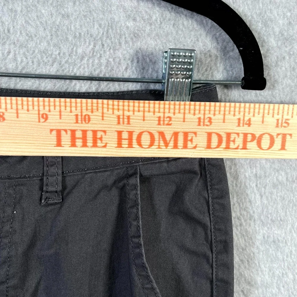NVfelix Cargo Pants Womens XS Gray Cotton Adjustable Hem Hiking Camping‎ Outdoor